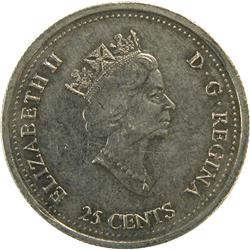 25 Cents 2000 on Non-Magnetic Planchet