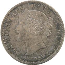 New Brunswick 10 Cents 1864 ICCS AU-55