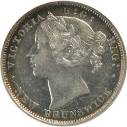 New Brunswick 20 Cents 1862 NGC VF-35