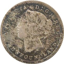 Newfoundland 5 Cents 1872H ICCS MS-67