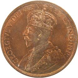 Newfoundland Cent 1913 ICCS MS-63 Red