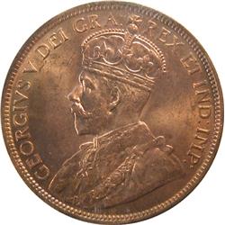 Newfoundland Cent 1917C ICCS MS-64 Red