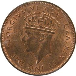 Newfoundland Cent 1941C ICCS MS-63 Red