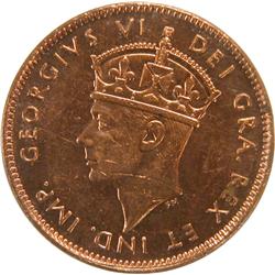 Newfoundland Cent 1947C ICCS MS-62 Red