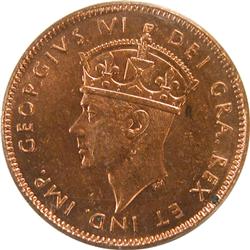 Newfoundland Cent 1947C ICCS MS-62 Red