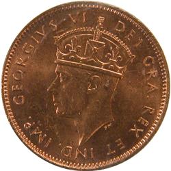 Newfoundland Cent 1947C ICCS MS-62 Red