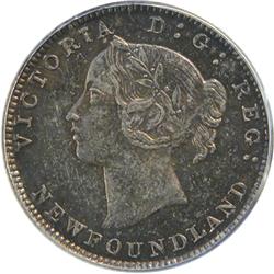 Newfoundland 5 Cents 1880 ICCS MS-65 PQ