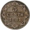 Image 2 : Newfoundland 5 Cents 1881 PCGS MS-65