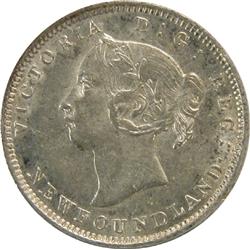Newfoundland 5 Cents 1896 ICCS AU-55