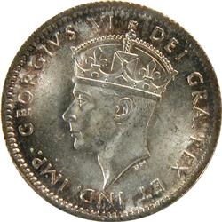 Newfoundland 5 Cents 1943C ICCS MS-65