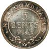 Image 2 : Newfoundland 5 Cents 1943C ICCS MS-65