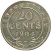 Image 2 : Newfoundland 20 Cents 1904H CCCS VF-30