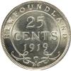 Image 2 : Newfoundland 25 Cents 1919C ICCS MS-63