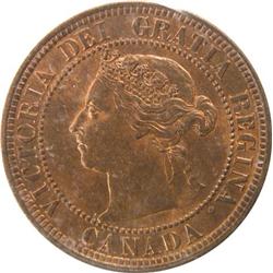 Canada Large Cent 1882H ICCS MS-64 Red