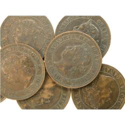 Canada Large Cent 1882H-99 7 pieces EF