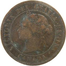 Canada Large Cent 1884 Obv 1 ICCS F-12