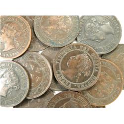 Canada Large Cent 1890H-94 13 pieces VF