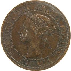 Canada Large Cent 1891 SD ICCS AU-50