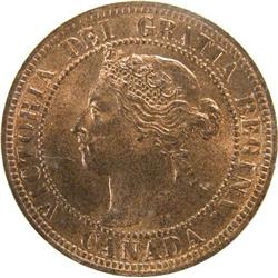 Canada Large Cent 1896 ICCS MS-64 Red