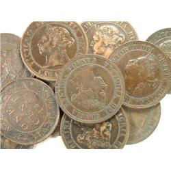 Canada Large Cent 1896-98H 11 pieces VF