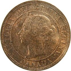 Canada Large Cent 1900H ICCS MS-63 Red