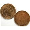 Image 1 : Canada Large Cent 1900H and 1919 Unc