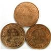 Image 2 : Canada Large Cent 1909, 1914, 1920 Unc