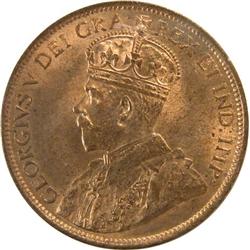 Canada Large Cent 1913 ICCS MS-64 Red