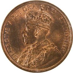 Canada Large Cent 1915 ICCS MS-64 Red