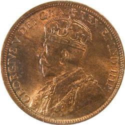 Canada Large Cent 1918 ICCS MS-65 Red