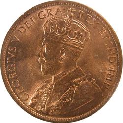 Canada Large Cent 1919 ICCS MS-64 Red