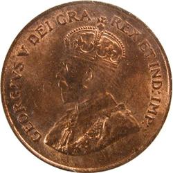 Canada Cent 1921 ICCS MS-63 Red