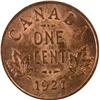 Image 2 : Canada Cent 1921 ICCS MS-63 Red