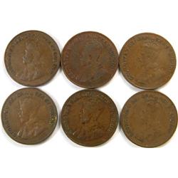 Canada Cent 1921 22 23 24 25 26 F or up