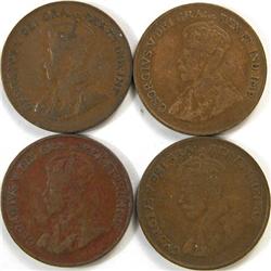 Canada Cent 1922 1923 1924 1925 F or up