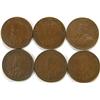 Image 1 : Canada Cent 1922-1931 6 pieces VF or up