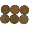 Image 1 : Canada Cent 1922-1931 6 pieces F+ or up