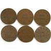 Image 2 : Canada Cent 1922-1931 6 pieces F+ or up