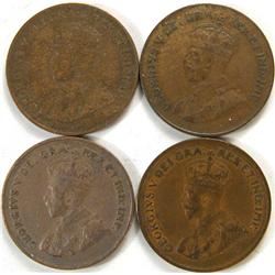 Canada Cent 1922 1923 1924 1925 F or up