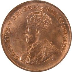 Canada Cent 1933 ICCS MS-64 Red