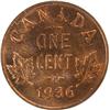 Image 2 : Canada Cent 1936 Pittman ICCS MS-64 Red