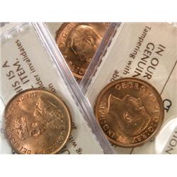 Canada Cent 1936 38 39 40 46 47 ICCS-64