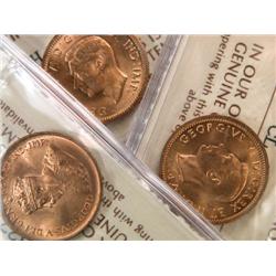 Canada Cent 1936 38 39 40 46 47 ICCS-64