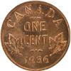 Image 2 : Canada Cent 1936 Pittman ICCS MS-63 Red