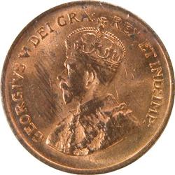 Canada Cent 1936 & 1942 ICCS MS-63 Red