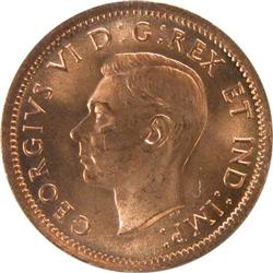 Canada Cent 1937 ICCS MS-65 Red