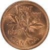 Image 2 : Canada Cent 1937 ICCS MS-65 Red