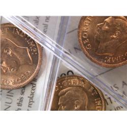 Canada Cent 1937 38 39, ICCS MS-64 Red