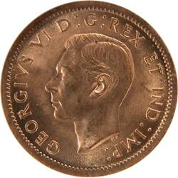 Canada Cent 1937 38 39 40 43 NGC MS-63
