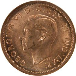 Canada Cent 1937 38 39 40, 2 each MS-63